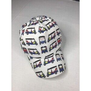 Zareeya Thailand Golf Cart Athletic White One Size Unisex Cotton Cap